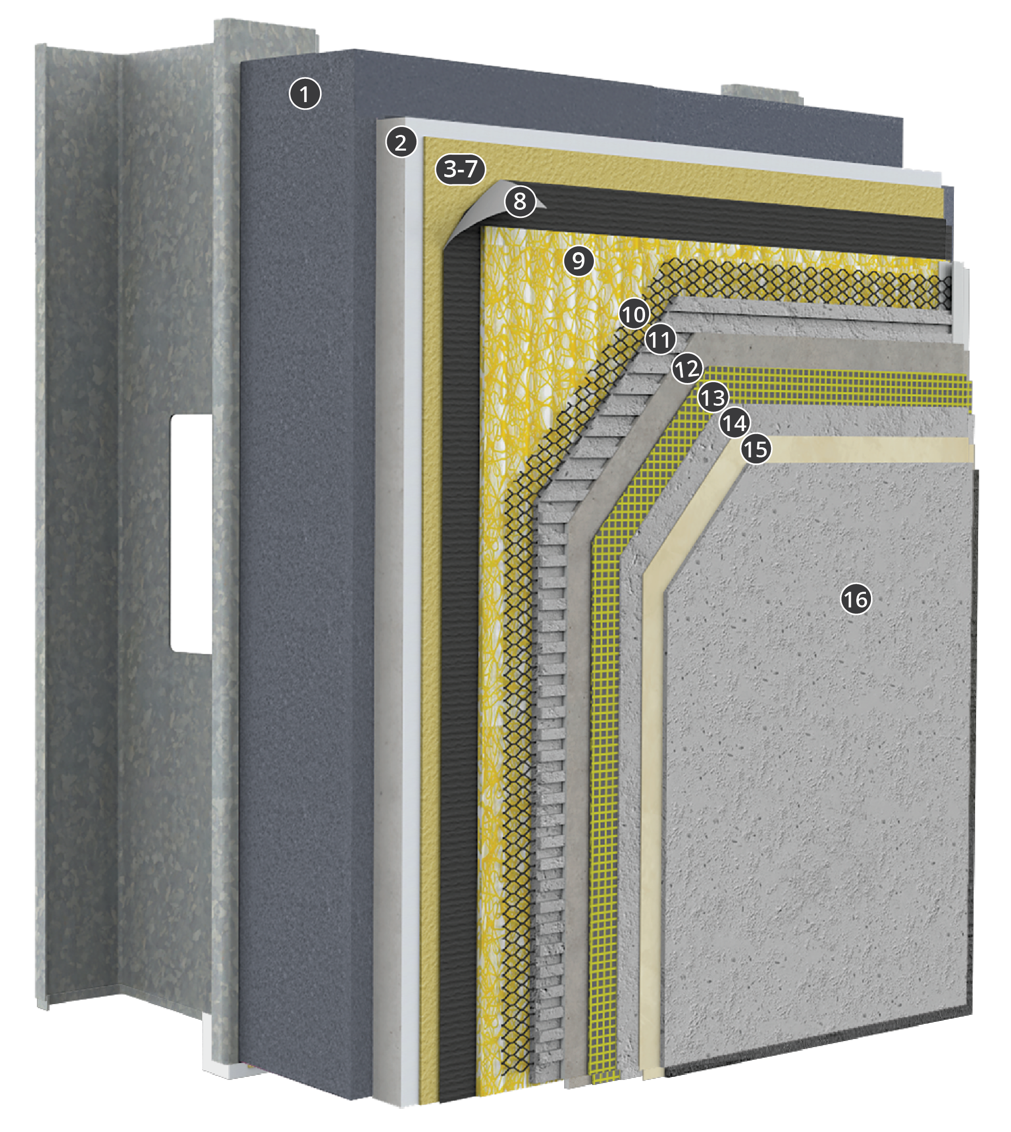 StoPowerwall<sup>®</sup> ci – Inbound with Sto Crack Defense option