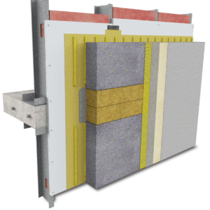 StoTherm ci GPS with Sto Fireblocking floorline detail